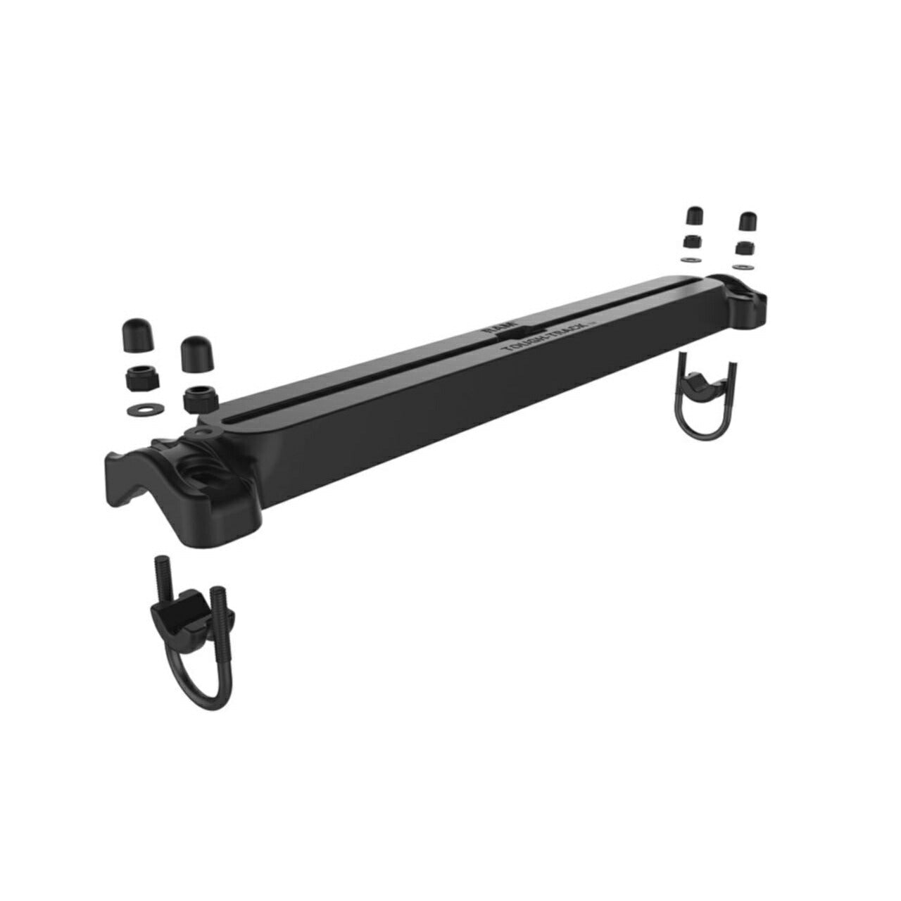 Tough Track Rail (Double U-Clamp) Length 45.7cm, φ15.9-31.75mm compatible, Black, 1 pc.