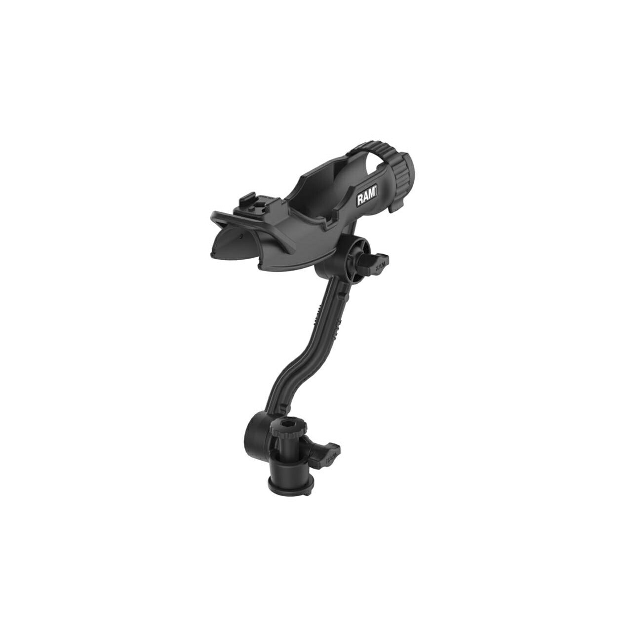 Rod Holder (Rod HD.) & Track Ball Base Set (Ratchet Arm) Black 1 pc.