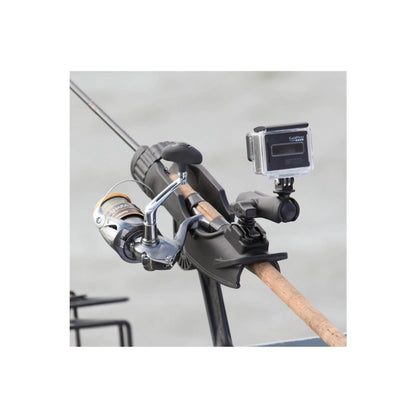Rod Holder (Rod HD.) & Track Ball Base Set (Ratchet Arm) Black 1 pc.