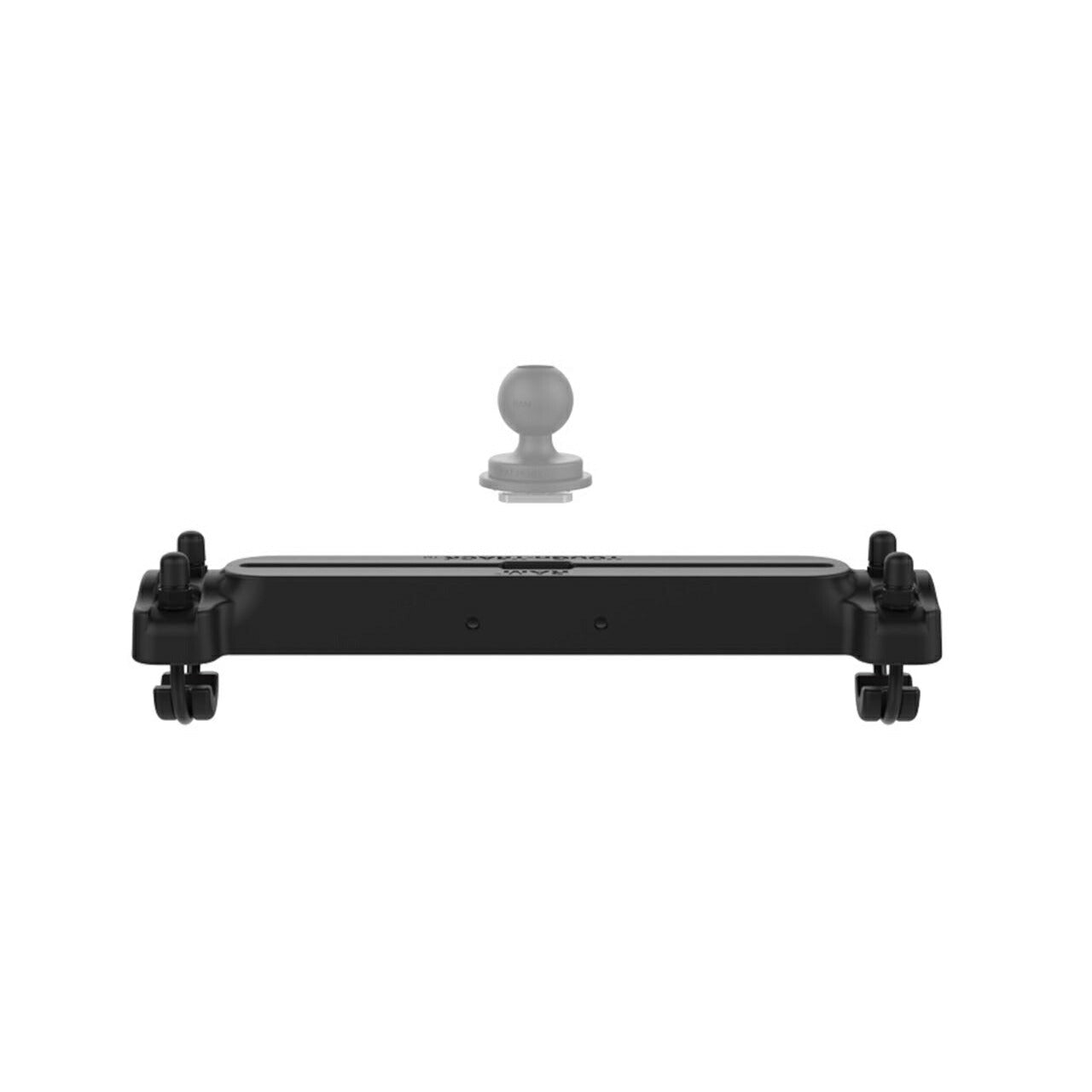 Tough Track Rail (Double U-Clamp) Length 30.4cm, fits φ31.75-38.1mm, Black, 1 pc.