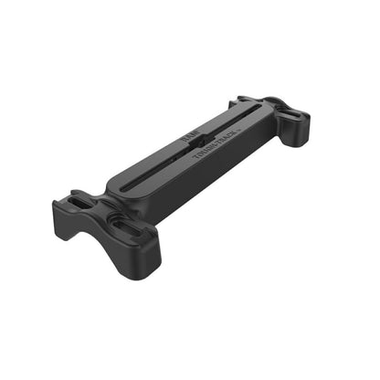 TUFF Track Rail (Double U-Clamp) Total Length 30.4cm Bolts Not Included Black 1pc