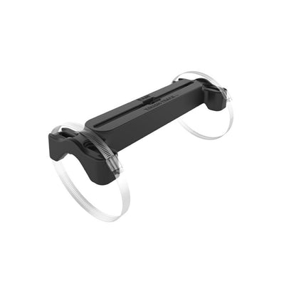 TUFF Track Rail (Double U-Clamp) Total Length 30.4cm Bolts Not Included Black 1pc