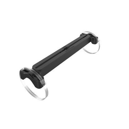 タフトラックレール(ダブルU字クランプ) 全長45.7cm ボルト無 ブラック 1個入り