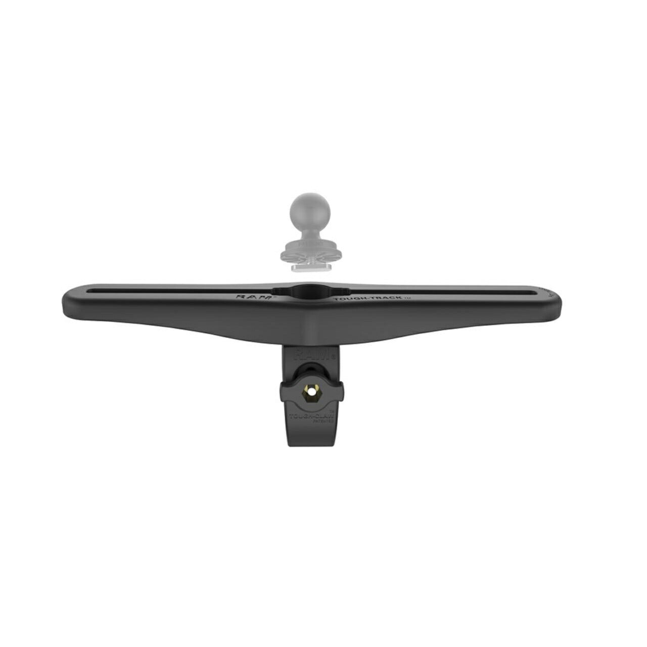 トラックレールタフクロー(S) レール全長304mm φ15.9-28.9mm対応 ブラック 1個入り