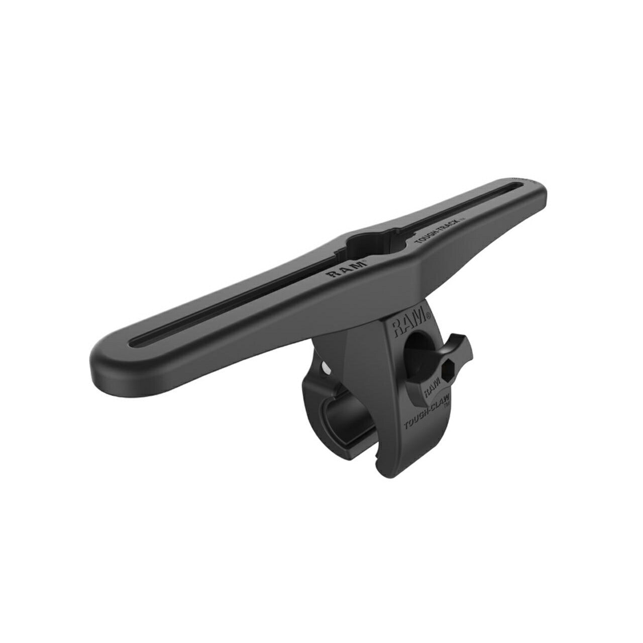 トラックレールタフクロー(M) レール全長304mm φ25.4-40.6mm対応 ブラック 1個入り