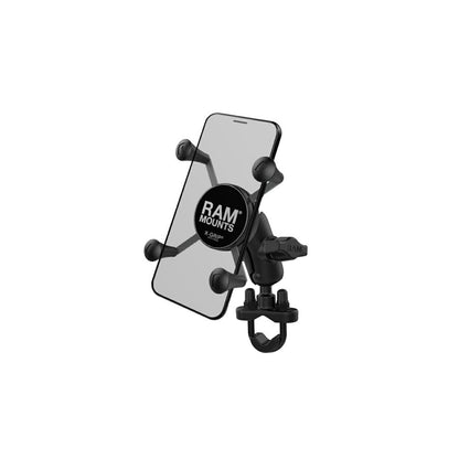 Xグリップ(S)＆U字クランプベースセット(ショートアーム) φ12.7-31.75mm対応 ブラック 1インチボール 1個入り