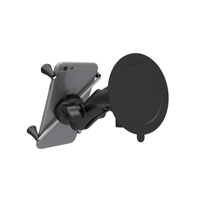 Xグリップ(M)＆ツイストロックサクションベースセット(標準アーム) 吸盤径83.8mm ブラック 1インチボール 1個入り