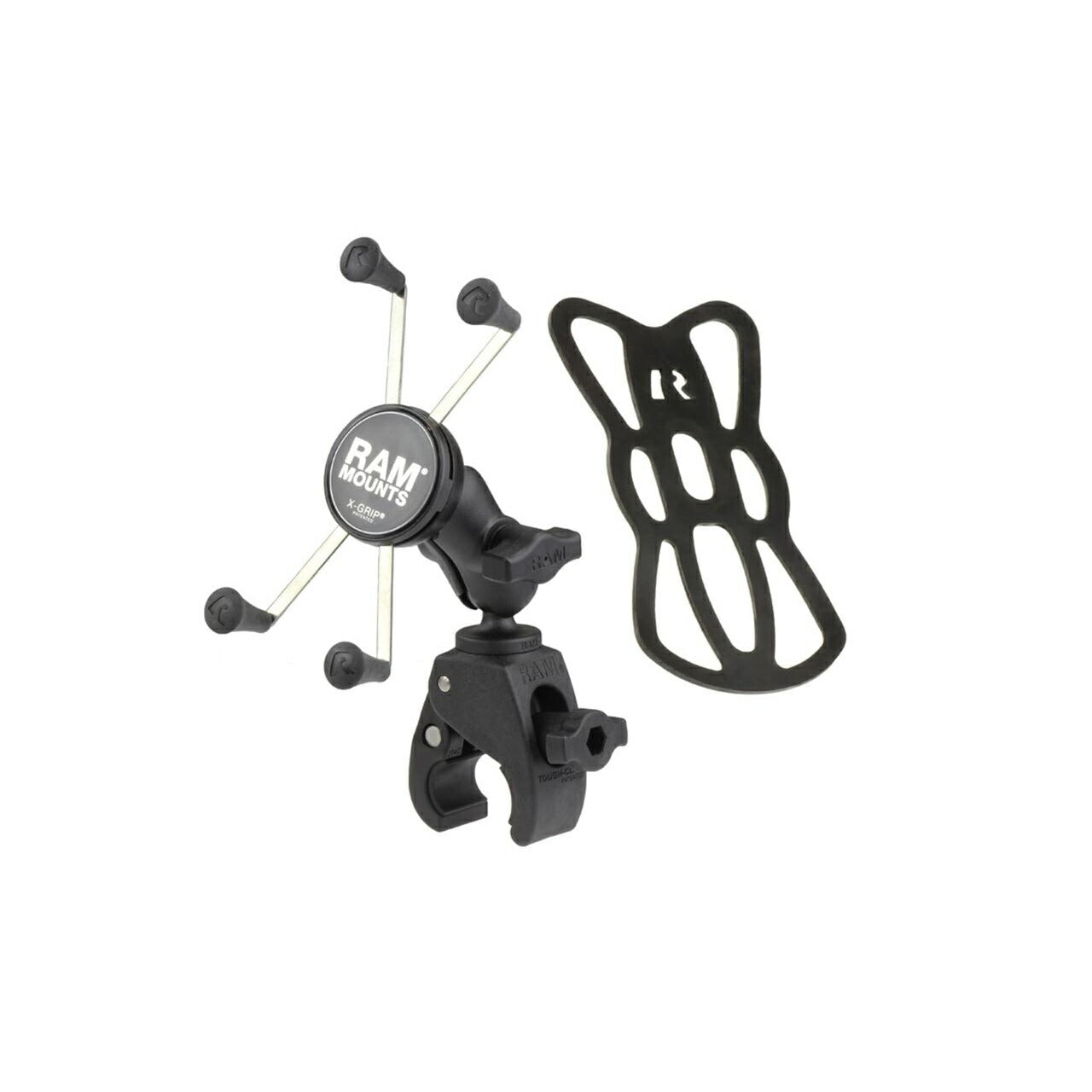 Xグリップ(M)＆タフクロー(S)セット(ショートアーム) φ15.9-28.9mm対応 ブラック 1インチボール 1個入り