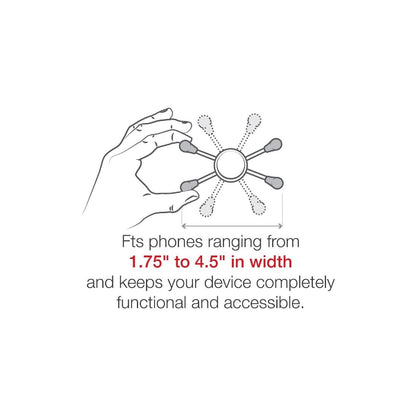 X-Grip (M) & Zip Tie Set, Compatible with φ12.7-42.6mm, Integrated, Black, 1pc.