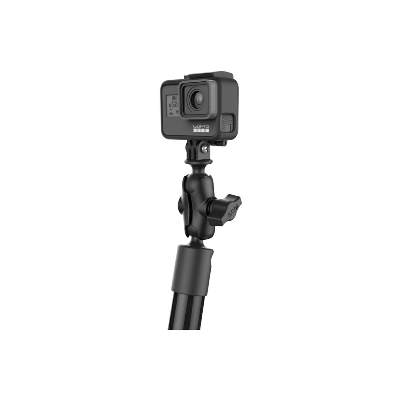 GoProマウント＆タフポールセット 全長76.2cm ブラック 1.5インチボール 1個入り