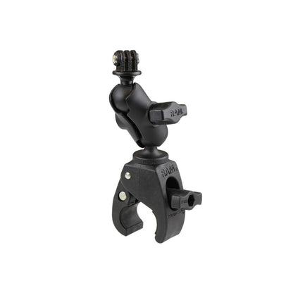 GoProマウント＆タフクロー(S)セット(ショートアーム) φ15.9-28.9mm対応 ブラック 1インチボール 1個入り