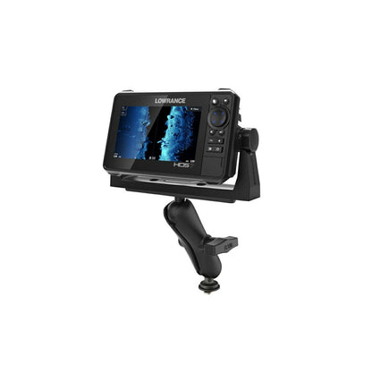 Fish finder mount (M) & trackball base (standard arm) Plate size 158.7x50.8mm Black 1.5 inch ball 1 pc.