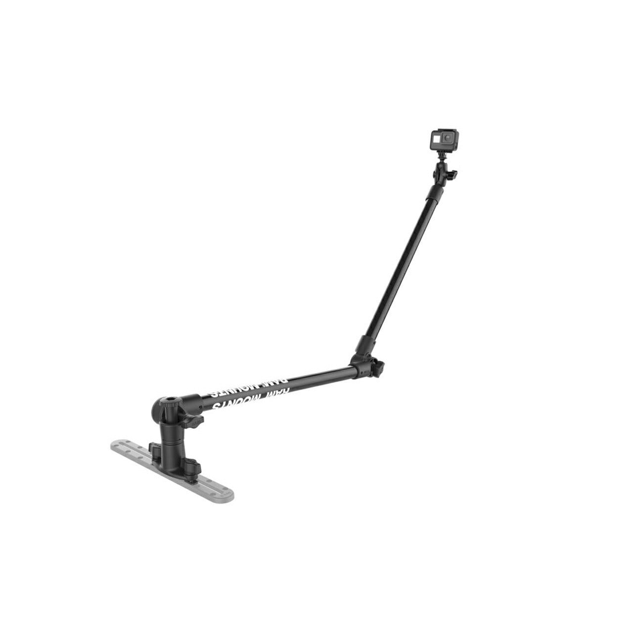 GoPro Mount & Double Track Base Set (121.9cm Tough-Pole) Black 1 Inch Ball 1 Pc.