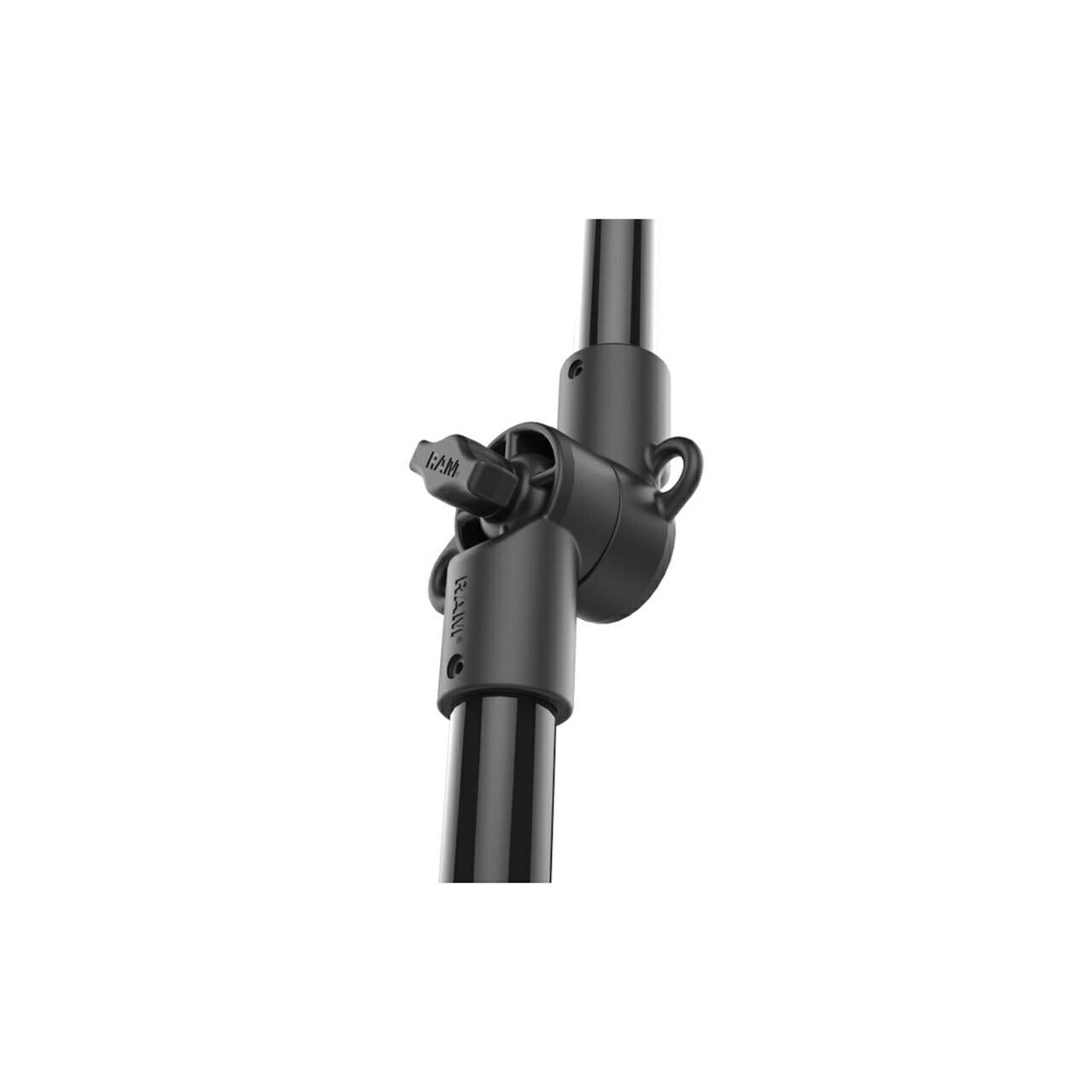 GoPro Mount & Double Track Base Set (121.9cm Tough-Pole) Black 1 Inch Ball 1 Pc.