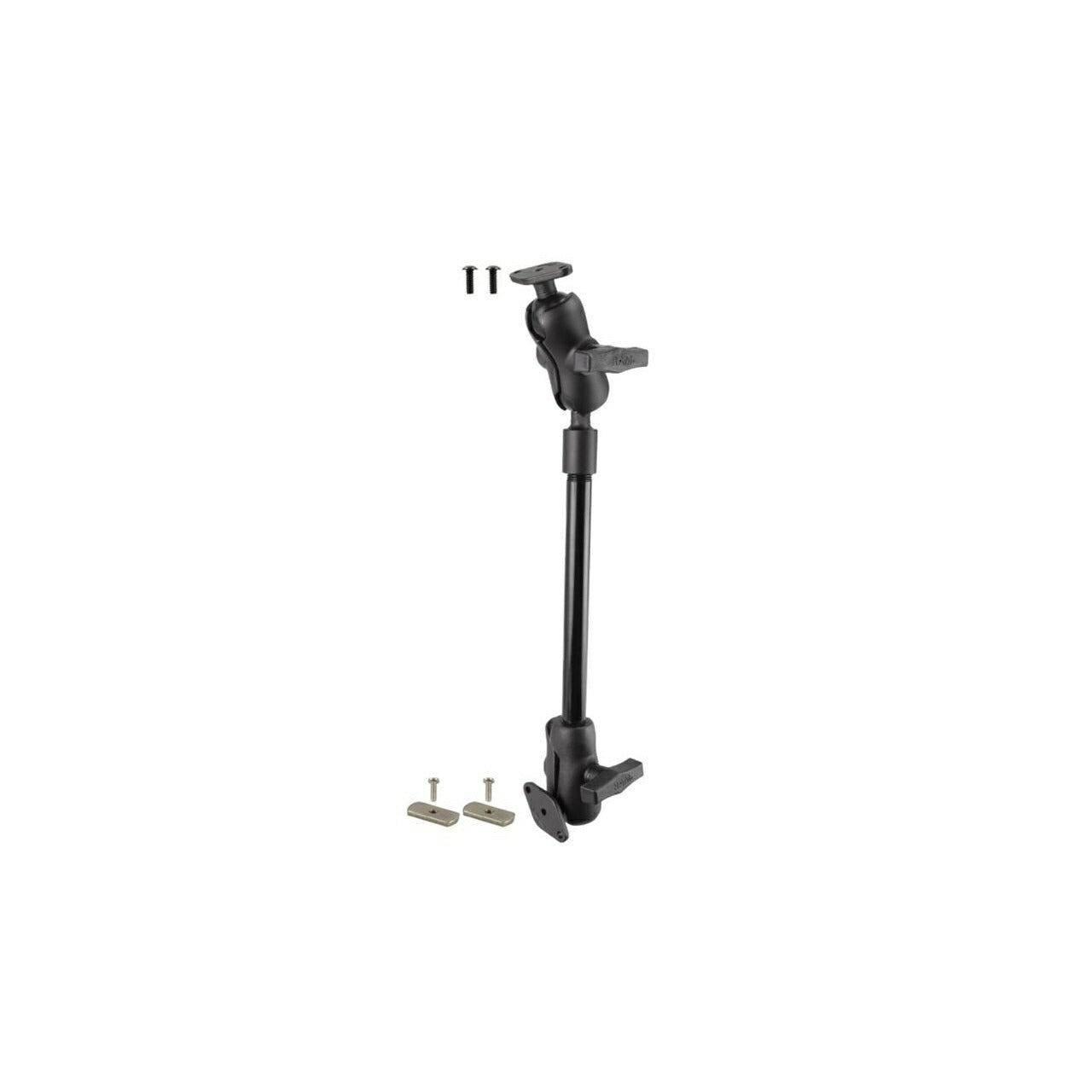XBox Adaptive Controller Mount for Wheelchair Seat Rails, Black, 1.5-inch Ball, 1 Piece