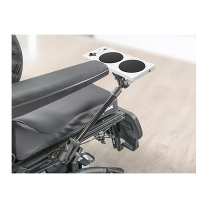 XBox Adaptive Controller Mount for Wheelchair Seat Rails, Black, 1.5-inch Ball, 1 Piece