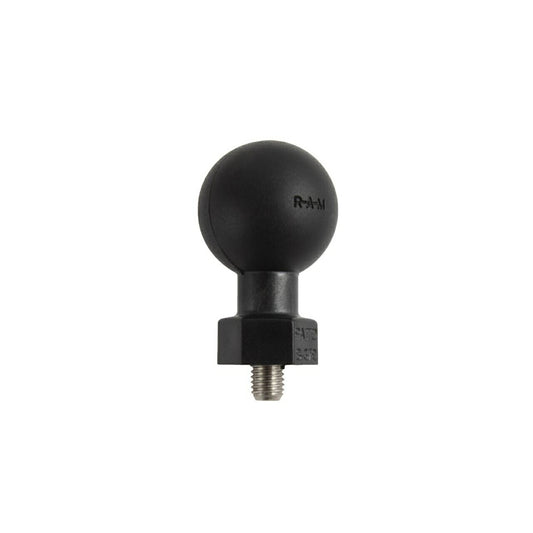ボールマウント 1/4-28X1/4inchネジ ブラック 1インチボール 1個入り