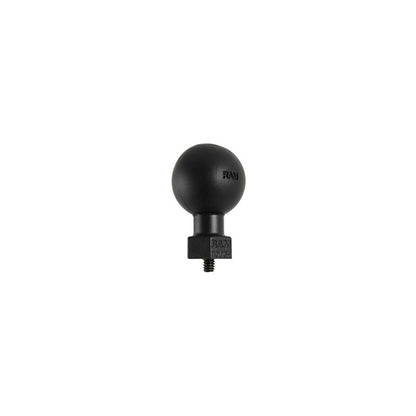 ボールアダプター 1/4inch-20X1/4inchネジ ブラック 1.5インチボール 1個入り