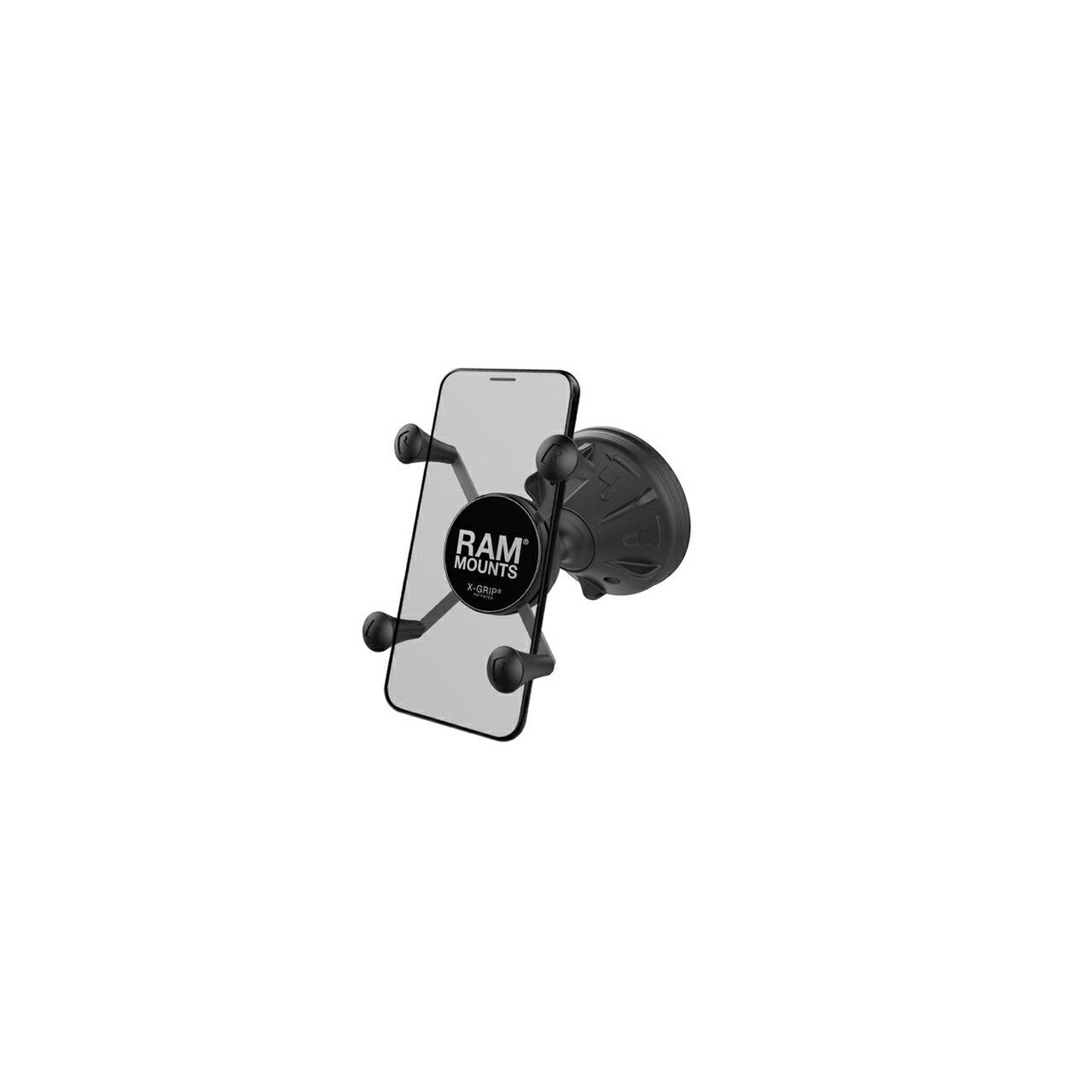 X-Grip (S) & Suction Base Set, Integrated, Black, 1 pc.