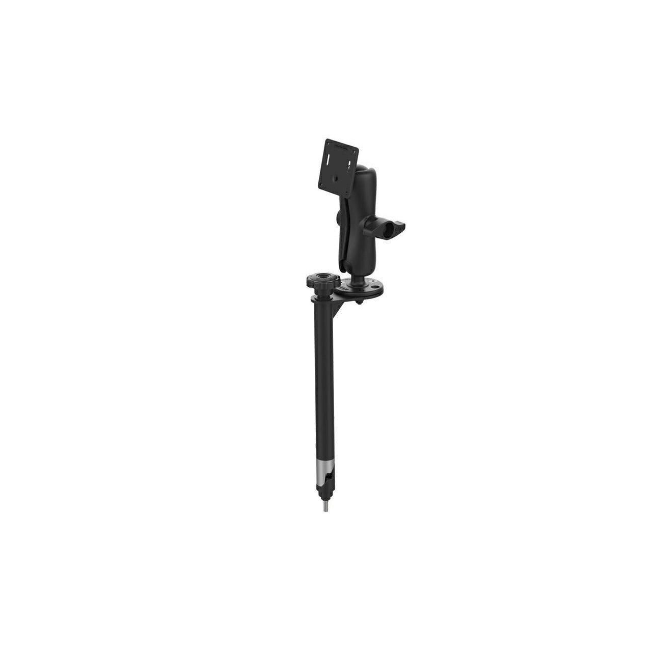 VESAプレート＆203mmテレポール(標準アーム) 75X75mm アッパー側 ブラック 2.25インチボール 1個入り