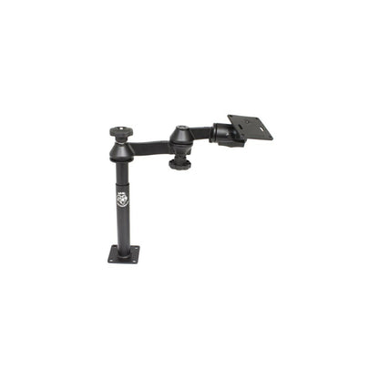 VESA Plate & 203+228mm Tele-Pole Set (Double Pivot/Swing Arm) 75x75mm Black 1.5-inch Ball 1 pc.