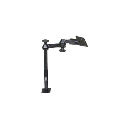 VESA Plate & 203+304mm Tele-Pole Set (Double Pivot/Swing Arm) 75x75mm Black 1.5-inch Ball 1 pc.