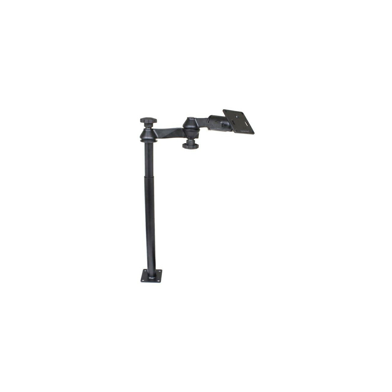 VESA Plate & 304+457mm Tele-Pole Set (Double Pivot/Swing Arm) 75x75mm Black 1.5-inch Ball 1pc.