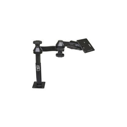 VESAプレート＆101+177mmテレポールセット(ダブルピボット/スイングアーム) 75X75mm ブラック 1.5インチボール 1個入り