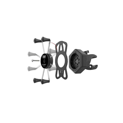 防振Xグリップ(M)＆タフクロー(S)セット φ15.9-28.9mm対応 一体式 【Vibe-Safe】 ブラック