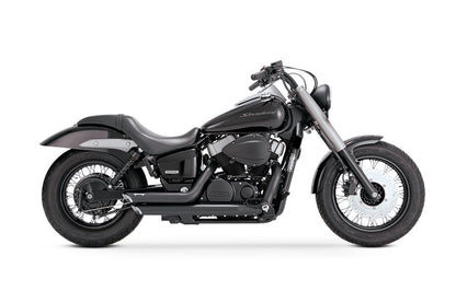 ショートショットスタッガード フルエキゾースト ブラック VT750 シャドウ750