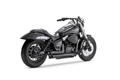 ショートショットスタッガード フルエキゾースト ブラック VT750 シャドウ750