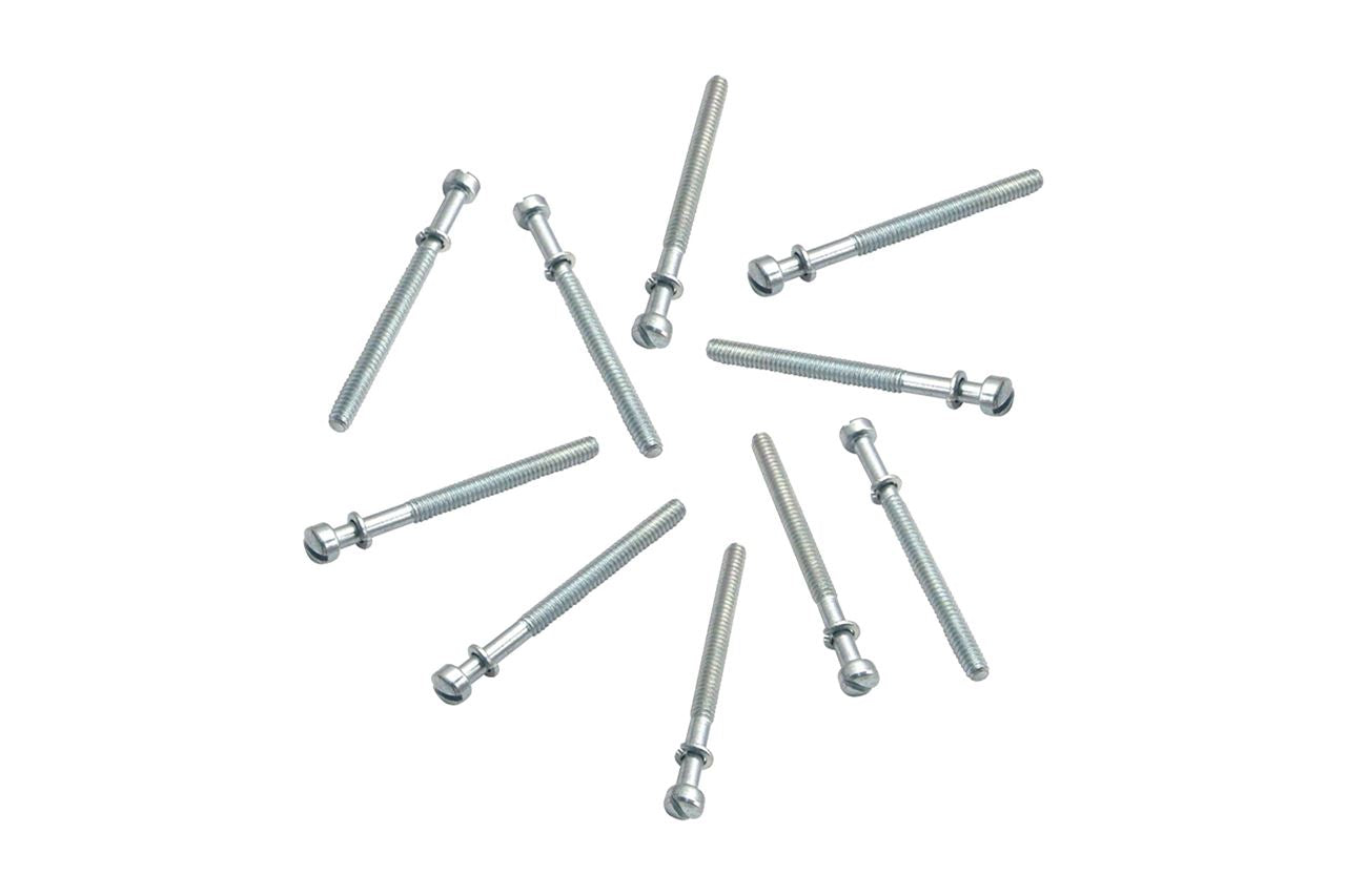 E/G Carburetor Bowl Screws Silver 10-24 x 2-3/8 inch (10-piece set)