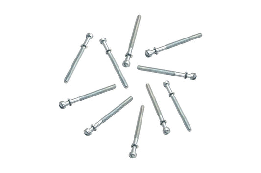 E/Gキャブレターボウルスクリュー シルバー 10-24×2-3/8インチ 10個セット