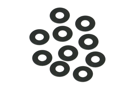 Nitrile Rubber Flat Washers 0.380 x 0.880 x 0.024 inch, 10 pcs