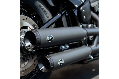 Grand National Slip-Ons M8 Black Softail