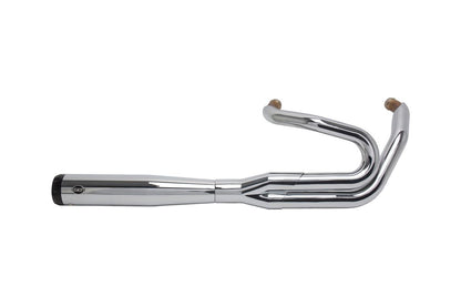 SuperStreet 2-1 +CAT M8 Chrome Softail