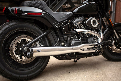 SuperStreet 2-1 +CAT M8 Chrome Softail