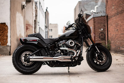 SuperStreet 2-1 +CAT M8 Chrome Softail