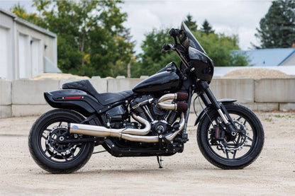 Qualifier 2-1 Full Exhaust +CAT Brushed Softail