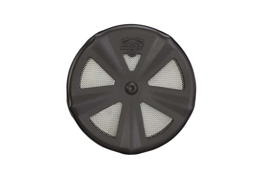 スカルキャップ クラウン VO2 Naked用カバー エアクリーナー オプションキャップ ブラック