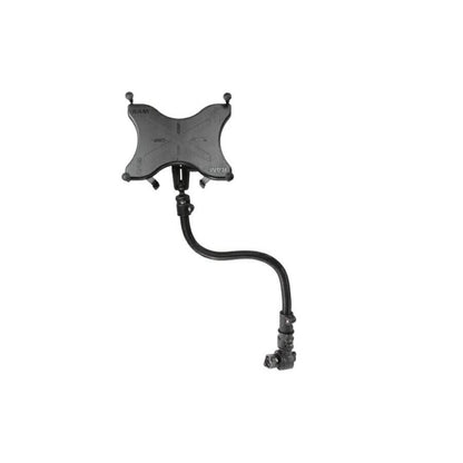 X-Grip (XL) & Wheelchair Universal Base (Flexible Arm) for 9-10 inch Tablets, Black, 1 inch Ball, 1 piece