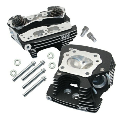 Stock Head Kit Big Twin (99-) Wrinkle Black Dyna Softail Touring