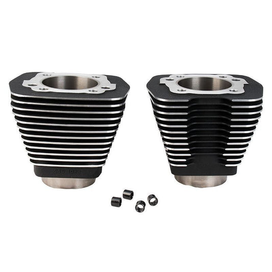 3-1/2" Bore Cylinder Set for Evo (84-99) Wrinkle Black Dyna, Softail, Touring