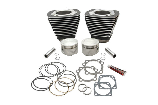 89" Bore Cylinder & Piston Kit for EVO (84-99) Wrinkle Black Dyna Softail Touring