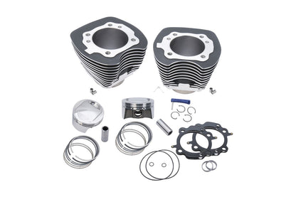 98 Big Bore Kit Twin Cam (99-06) Wrinkle Black Dyna Softail Touring