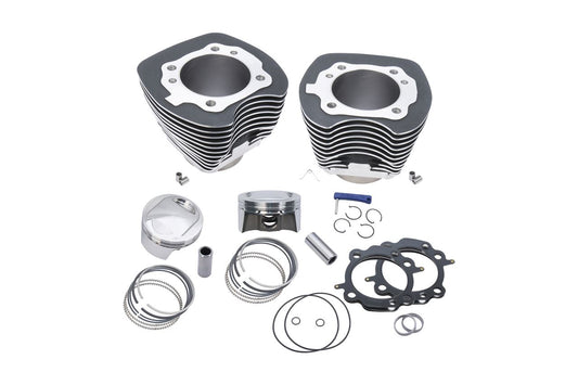 98 Big Bore Kit Twin Cam (99-06) Wrinkle Black Dyna Softail Touring