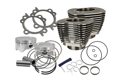 4 Inch Sidewinder Big Bore Kit Wrinkle Black Dyna Softail Touring