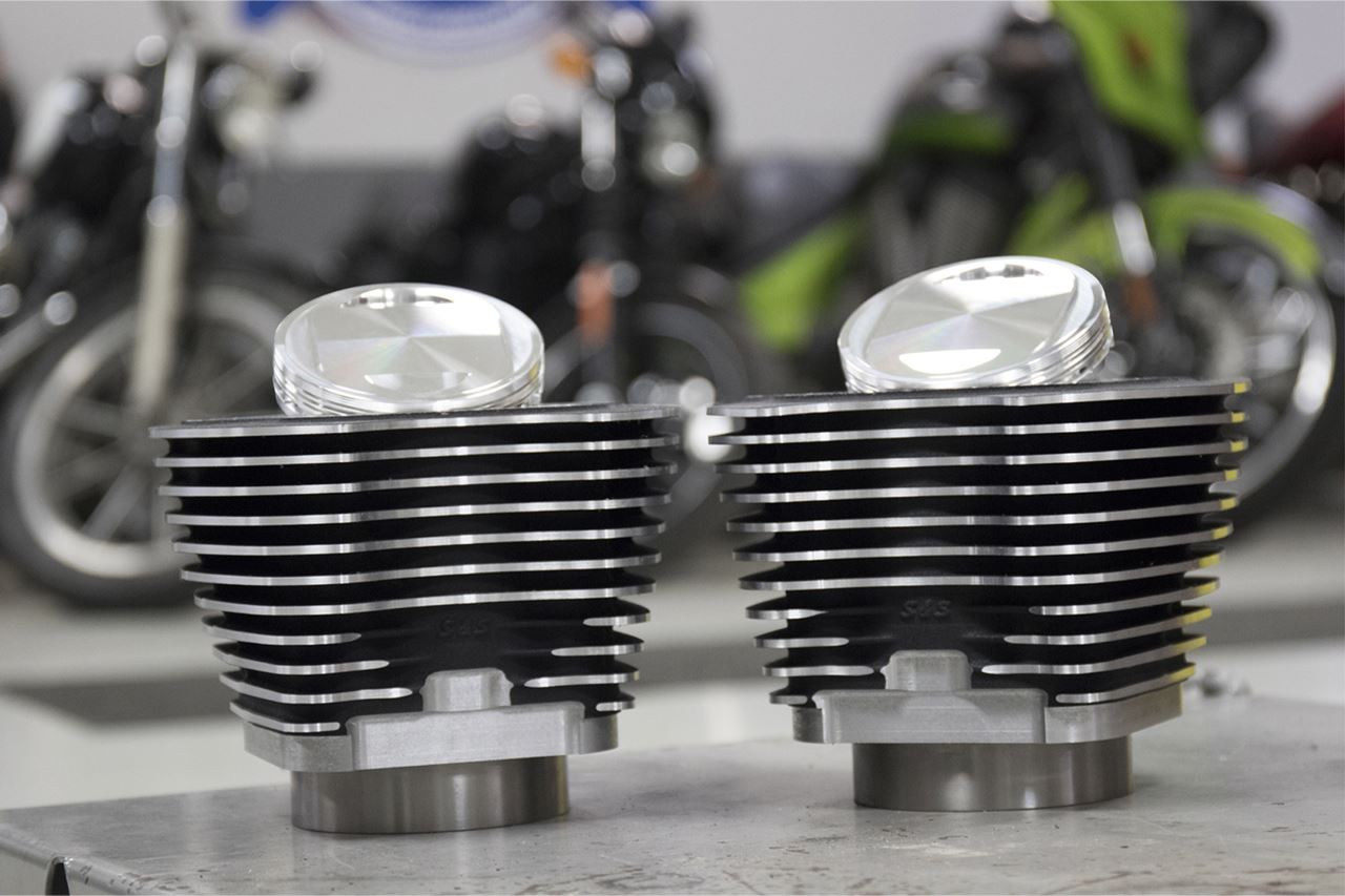 4 Inch Sidewinder Big Bore Kit Wrinkle Black Dyna Softail Touring