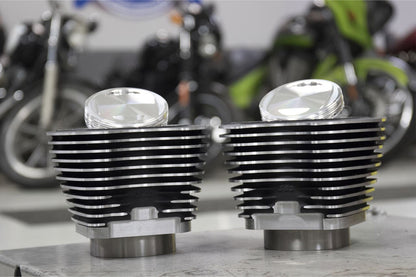 4 Inch Sidewinder Big Bore Kit Wrinkle Black Dyna Softail Touring
