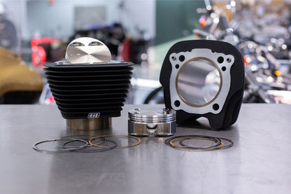 128 Big Bore Kit M8 (114CI) Wrinkle Black Softail Touring